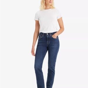 Levi's 501 Original High-Rise Straight Jeans - Dark Blue Wash